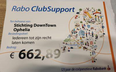 Mooie cheque RaboClubSupport 2023